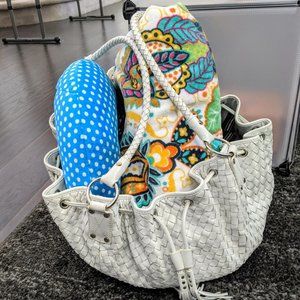 Adrienne Vittadini Ivory Tote Bag